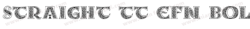 Straight TT EFN Bold字体转换